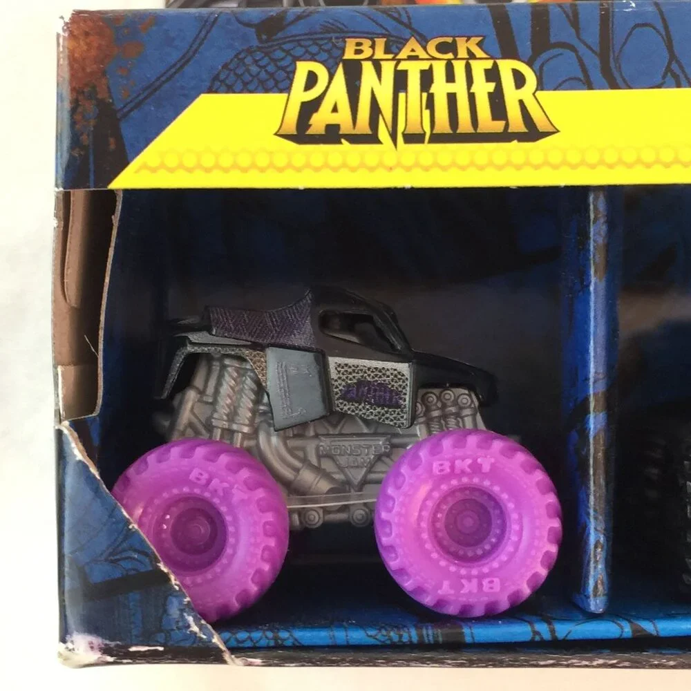 Monster Jam‎ Mini Truck Marvel Black Panther Captain America Iron Man Series 1